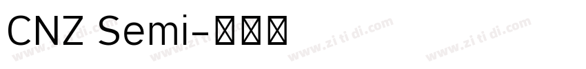 CNZ Semi字体转换